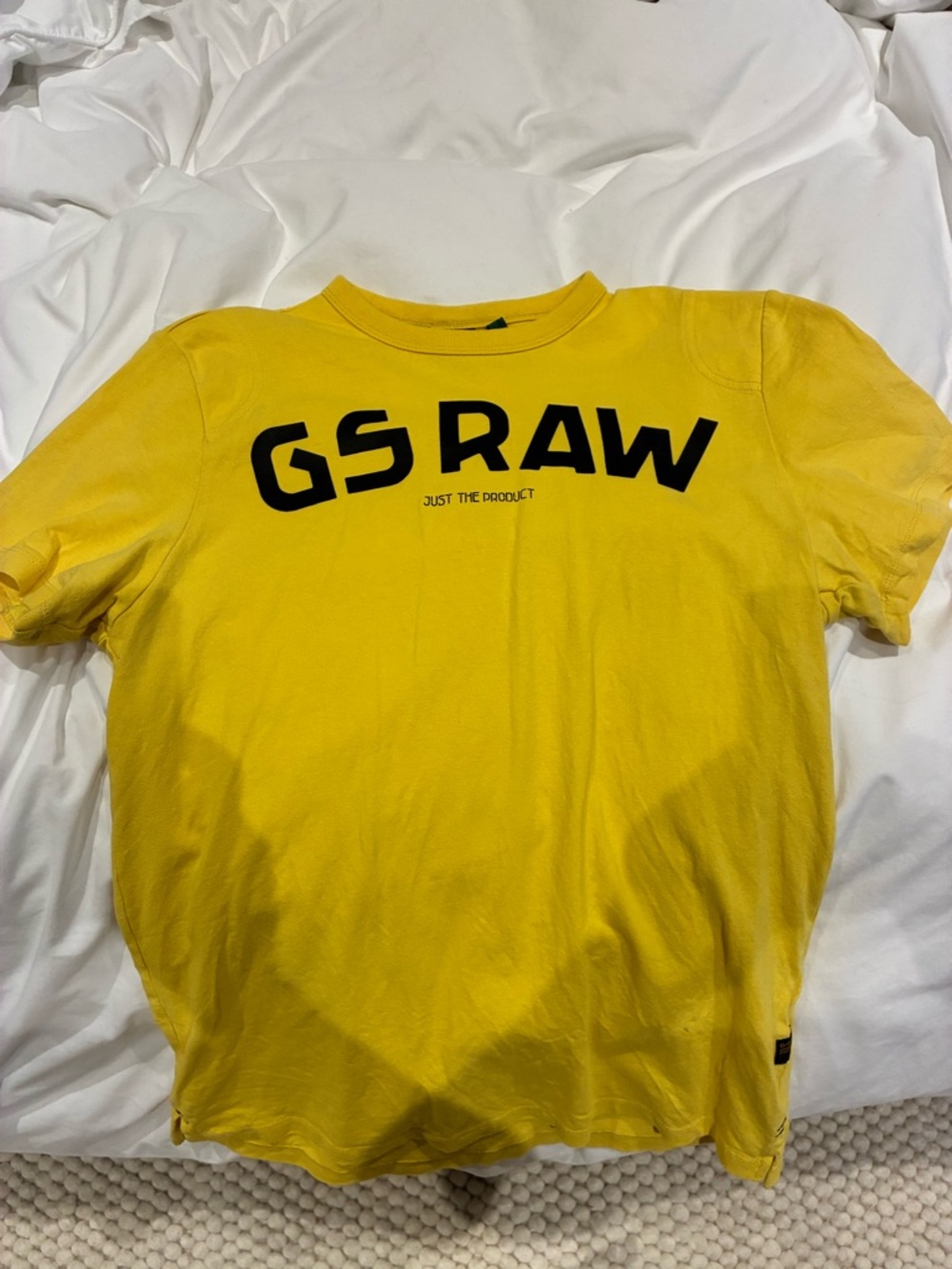 G-Star Raw Yellow Short Sleeve Logo Tee